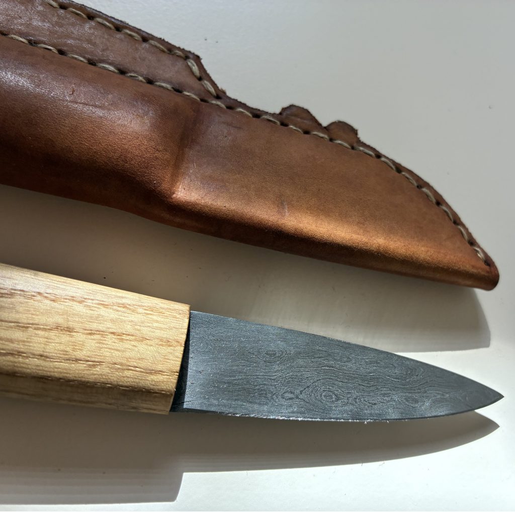 damast damascus medieval knife